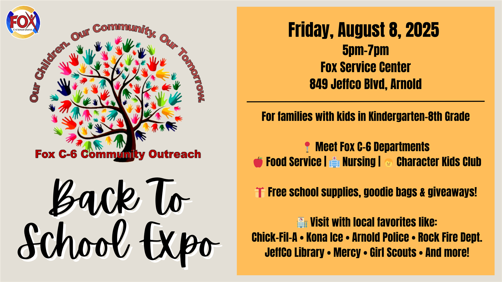  Experience the Fox C-6 Back to School Expo on August 8th 